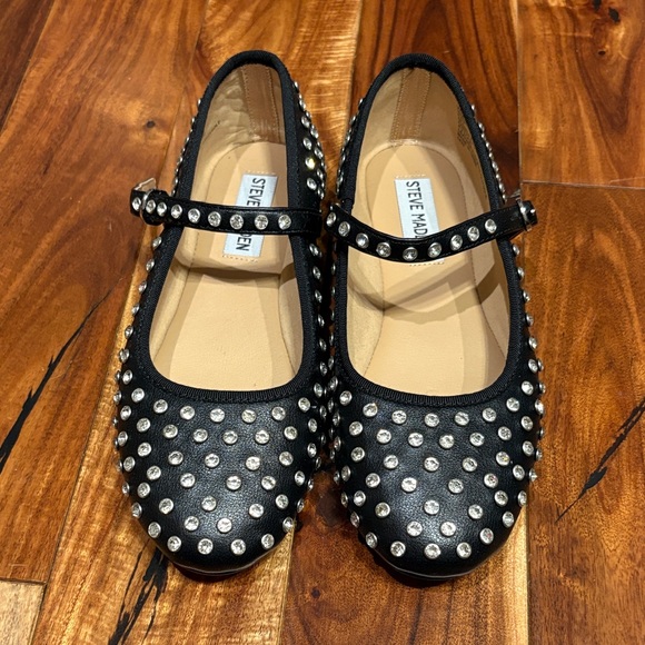 Steve Madden Vinetta Rhinestone Mary Jane Flats - Picture 3 of 6